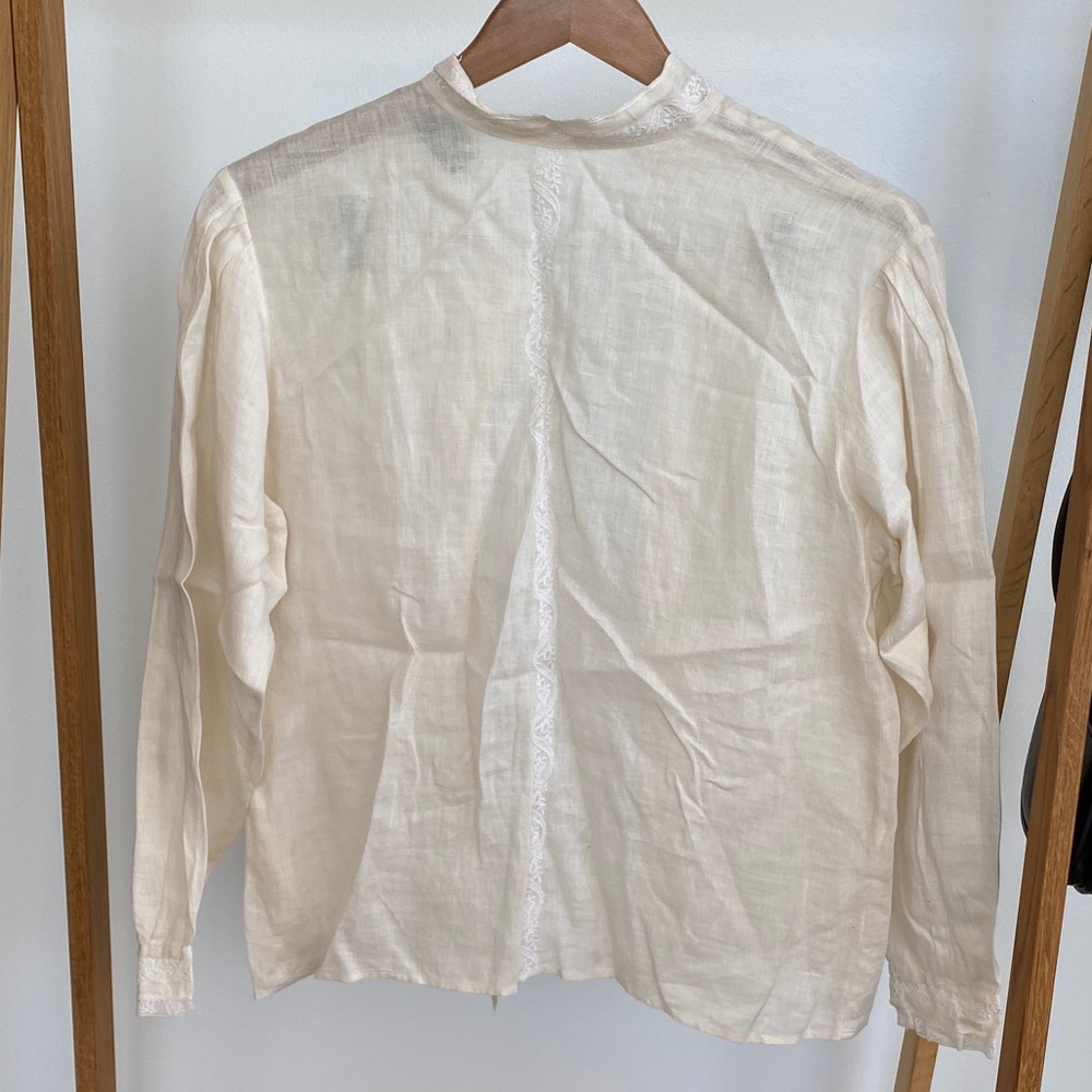 SOLD Vintage Linen Blouse